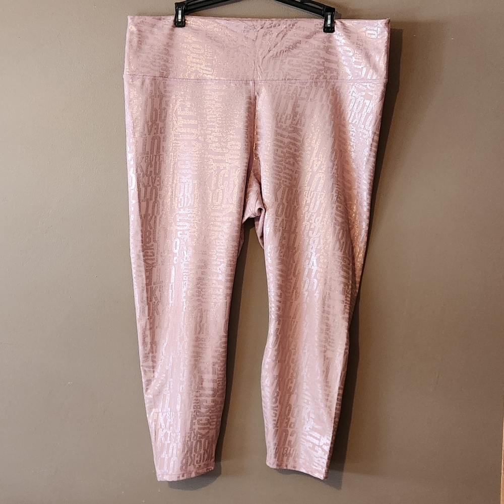 Fabletics Define Powerhold* High Waisted Mauve Pink Leggings Sz 3X EUC